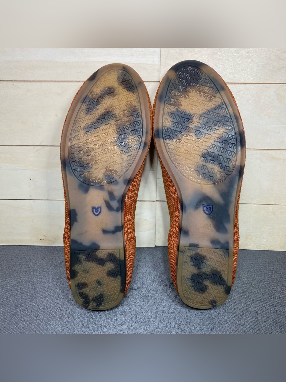 Rothy's The Flat Burnt Orange Knit Fabric Women's Size 7.5 Shoes Slip-Ons Flats - Picture 9 of 11